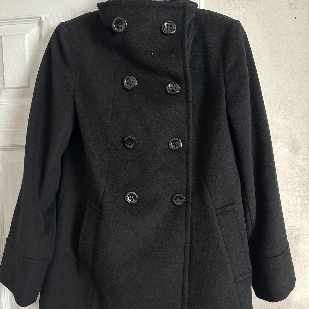 Calvin Klein Double Breasted Wool Peacoat